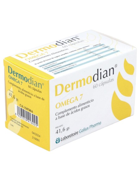 Dermodian Omega 7, 60 Cápsulas