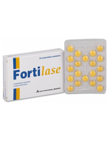 Fortilase 20 Comprimidos Recubiertos