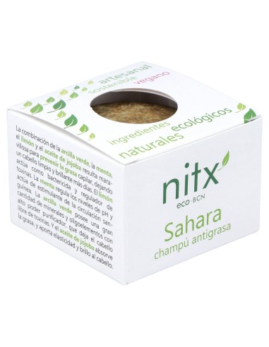 Nitx Sahara Antigras Champu Solido 85G