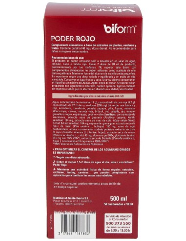 Biform Poder Rojo 500Ml.