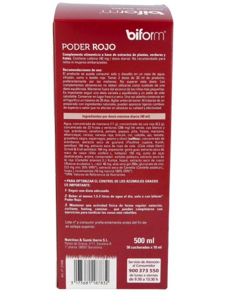 Biform Poder Rojo 500Ml.