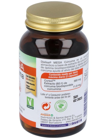 Dietisa Mega Cúrcuma 50Caps