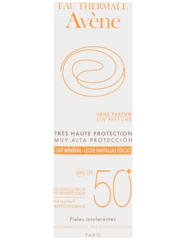 Solar Leche Mineral Spf 50+ Pantalla Fisica 100Ml.