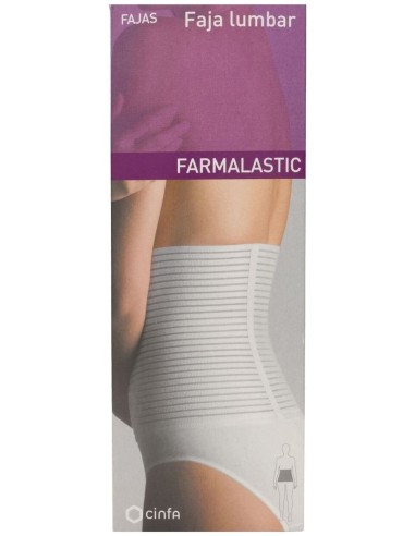 Farmalastic Faja Lumbar Blanca Velcro T-3 1Ud