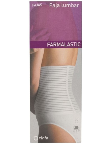 Farmalastic Faja Lumbar Blanca Velcro T-3 1Ud