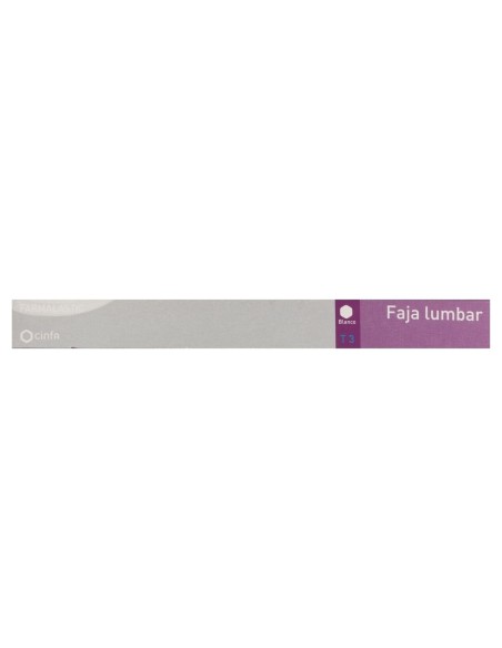 Farmalastic Faja Lumbar Blanca Velcro T-3 1Ud