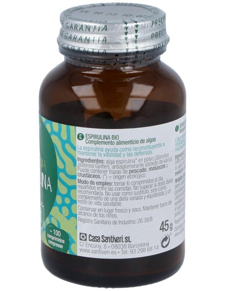 Santiveri Quanticum Alga Espirulina Comp. 45Gr.