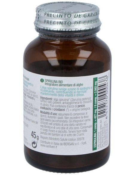 Santiveri Quanticum Alga Espirulina Comp. 45Gr.