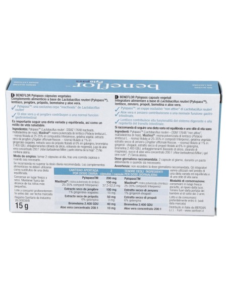 Santiveri Beneflor Pylopass Capsulas