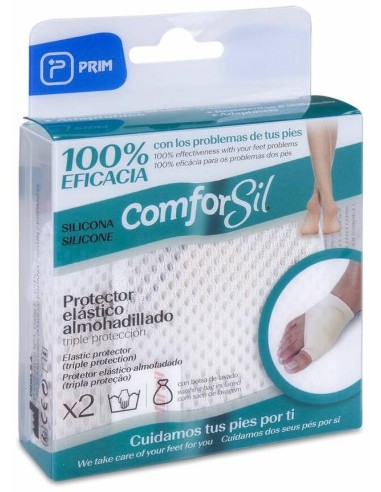 Comforsil Protector Elástico Almohadillado Talla L, 1 Par