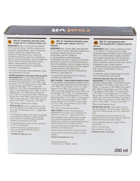 Santiveri Realvit Vitaminada 20 Viales