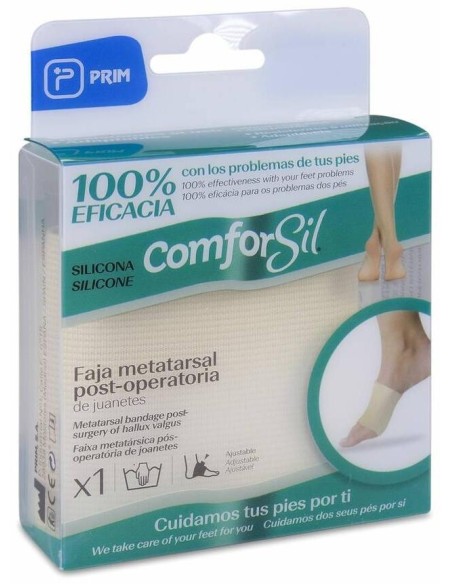 Comforsil Faja Metatarsal Post-Operatoria De Juanetes Talla S, 1 Ud
