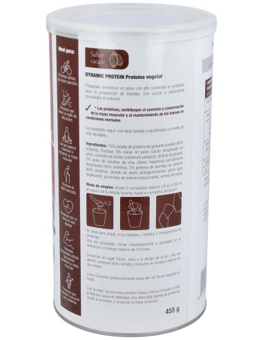 Dynamic Proteina Vegetal Cacao 455Gr.