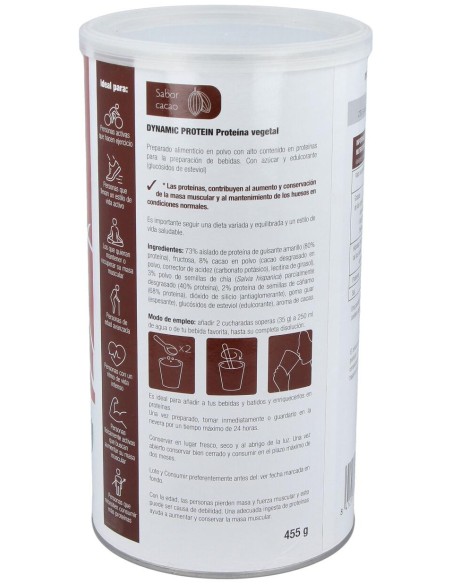 Dynamic Proteina Vegetal Cacao 455Gr.