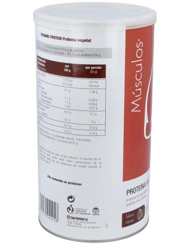 Dynamic Proteina Vegetal Cacao 455Gr.