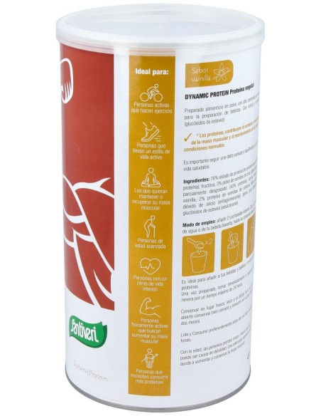 Dynamic Proteina Vegetal Vainilla 455Gr.