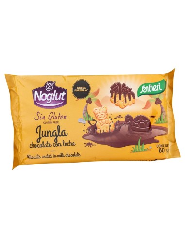 Santiveri Noglut Galletas Jungla Choco Leche 60G S