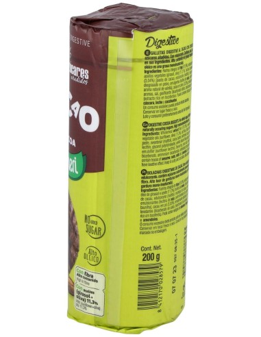 Galletas Digestive Cacao 0% Azucares 200Gr.