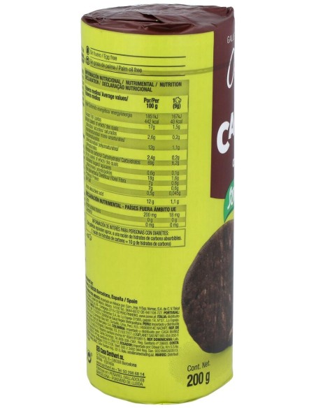Galletas Digestive Cacao 0% Azucares 200Gr.