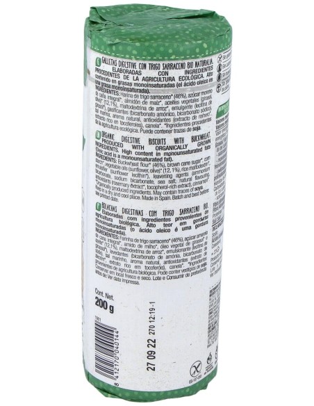 Santiveri Galletas Digestive Sarraceno Bio 200G