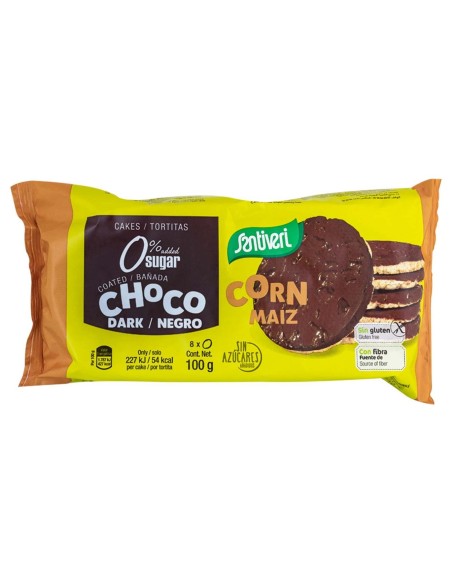 Tortitas De Maiz Con Choco Negro 8Uds 100Gr. S/A