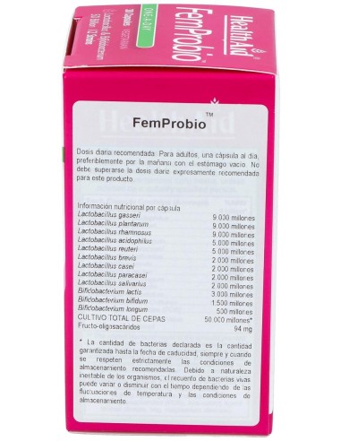 Femprobio 50.000Millones 30Vcap. Health Aid