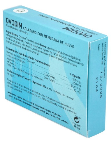 Ovodim Colageno Con Ovomet 30Cap.