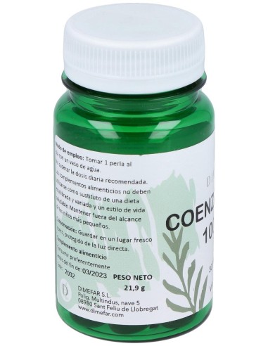 Dimefar Coenzima Q 10 Plus 30 Perlas