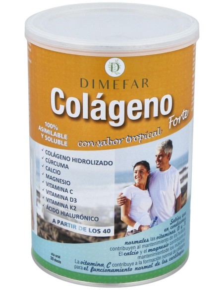 Dimefar Colágeno Forte Sabor Tropical 300G