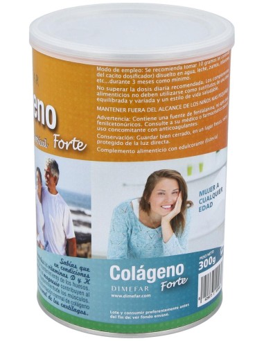 Dimefar Colágeno Forte Sabor Tropical 300G
