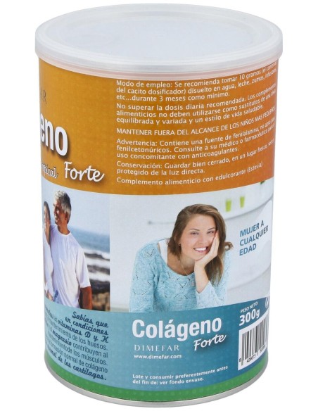 Dimefar Colágeno Forte Sabor Tropical 300G