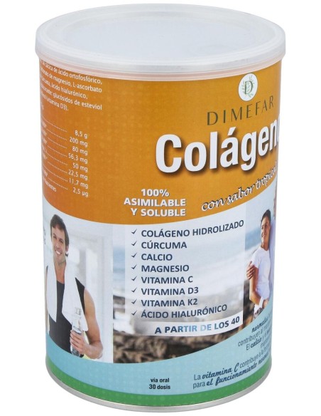 Dimefar Colágeno Forte Sabor Tropical 300G
