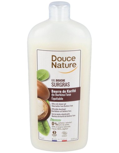 Douce Nature Gel Baño Manteca Karite Eco 1000Ml
