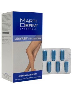 Martiderm Vascular Legvass Drenante Y Tonificante, 60 Cápsulas