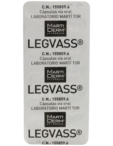 Martiderm Vascular Legvass Drenante Y Tonificante, 60 Cápsulas