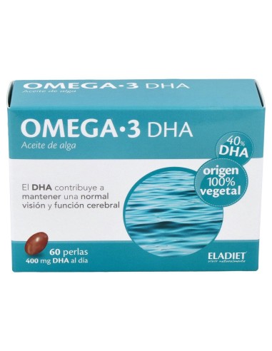 Omega 3 Dha Aceite De Alga Eladiet 60 Perlas