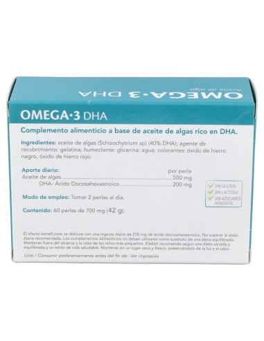 Omega 3 Dha Aceite De Alga Eladiet 60 Perlas