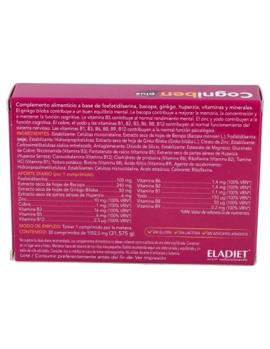 Eladiet Cogniben Plus 30Caps