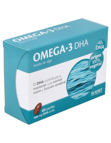 Omega 3 Dha Aceite De Alga Eladiet 60 Perlas