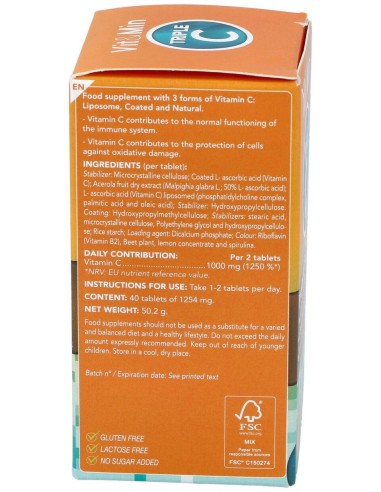 Triple C Vit. C Liposomada 40Comp.