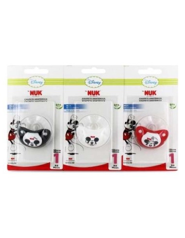Nuk Trendline Mickey Mouse Chupete Silicona 0-6 M, 1 Ud