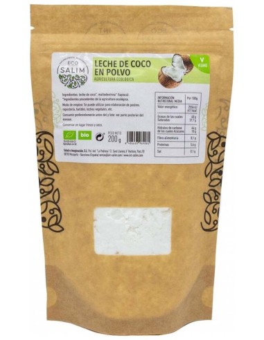 Eco-Salim Leche De Coco En Polvo Bio Vegan 200G