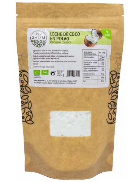 Eco-Salim Leche De Coco En Polvo Bio Vegan 200G