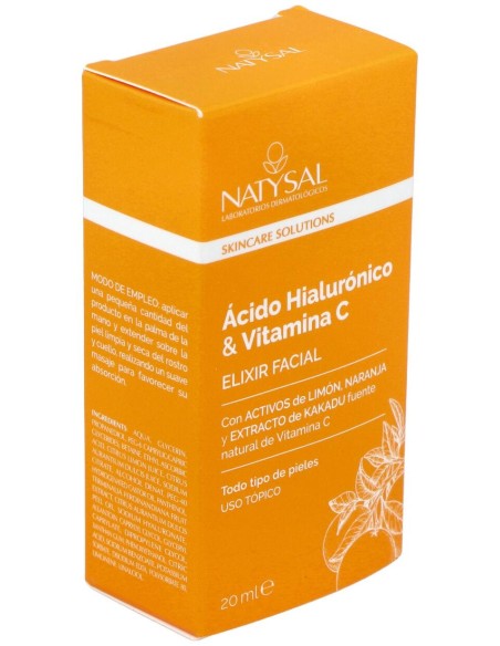 Natysal Ácido Hialurónico Y Vitamina C Elixir Facial 15 Ml