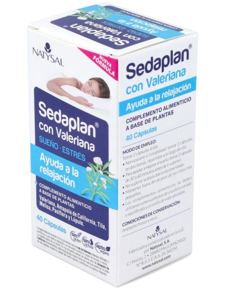 Sedaplan (Valeriana-Tranquilizante) 40Cap.