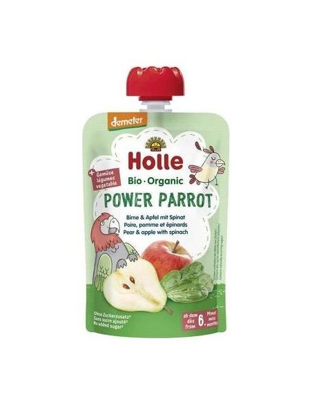 Smoothie Power Parrot Pera-Espinacas 6Meses 100Gr.