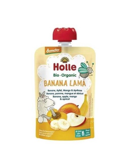 Holle Smoothie Platano_ Manzana_ Mango Albaricoque +6M 100Ml