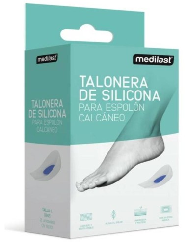 Medilast Talonera De Silicona Para Espolón Calcáneo Talla L, 2 Uds