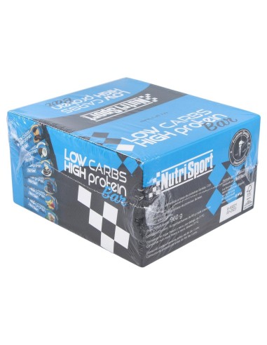 Nutrisport Barritas Low Carbs Chocolate-Galleta 16 Uds
