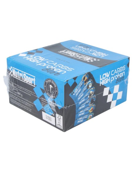 Nutrisport Barritas Low Carbs Chocolate-Galleta 16 Uds